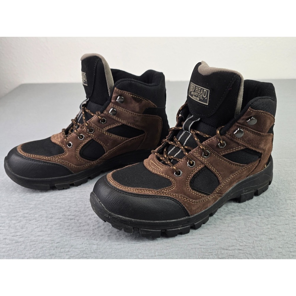 RedHead Men's Hiking Boots Brown Leather Waterproof Trail Boots Size 9M
